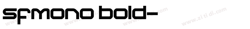 sfmono bold字体转换